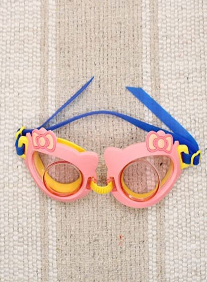KAVIN Adjustable Size Cute Design Swimming Goggles Pool Party Swimming Eye Wear For Kids Boys And Girls Random Colours Pack Of 1 (M10) - Image 1